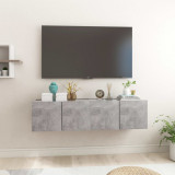Cumpara ieftin Dulapuri TV suspendate, 2 buc., gri beton, 60x30x30 cm