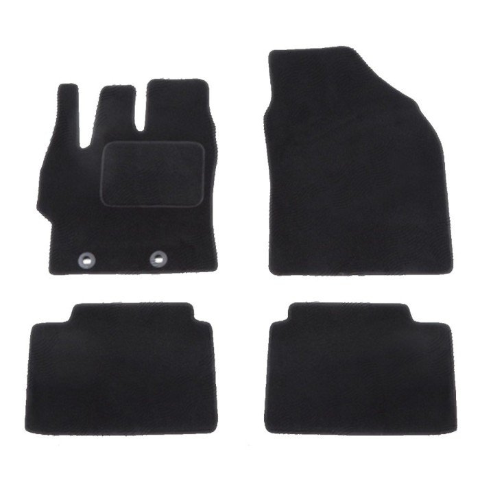 Set covorase auto mocheta Velor TOYOTA YARIS (XP210), 02.2020-, negru,