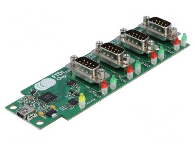 Adaptor USB la RS485 cu 4 Porturi D-Sub 9pin foto