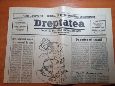 dreptatea 23 februarie 1990-art.intre terorismul huliganic si extremismul.. foto
