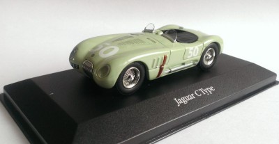 Macheta Jaguar C-Type Sterling Moss 1952 - IXO/Atlas 1/43 foto