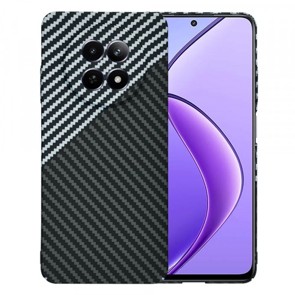 Husa pentru Realme 12x / 12, Techsuit, Carbonite FiberShell, Neagra Gri