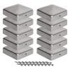 Set 10 Capace Gard Metalic Galvanizat, St&acirc;lpi 91x91 mm, Tip Piramidă - Durabilitate &amp; Protectie