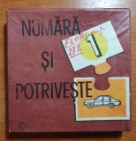 Joc pentru copii perioada comunista &quot; numara si potriveste &quot;