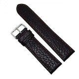 Curea ceas piele naturala maro, 20mm 24mm, imprimiu sarpe, catarama argintie, Time Veranda