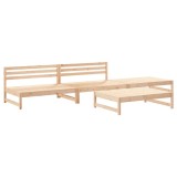 Set mobilier relaxare de gradina, 4 piese, lemn masiv de pin