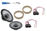 Pachet Audio Auto Hertz VW Passat B5/B5.5, Golf IV, Bora, 165mm, Fata/Spate, Inele MDF, Difuzoare 220W