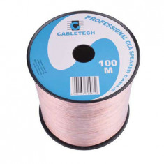 CABLU DIFUZOR CCA 2X0.20MM TRANSPARENT 100M