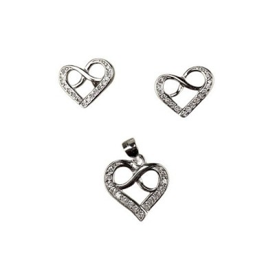 Set Argint 925 Inima cu Infinit foto