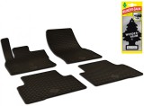 Set Covorase Auto Cauciuc Umbrella Pentru Volkswagen Touran (2015-).Tiguan (2016-) + Odorizant Auto Bradut Wunder-Baum Black Ice
