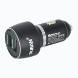 Mufa incarcator auto quick charge QC4.0A +QC4.0A 40W PREMIUM 12V-24V Cod: PG305