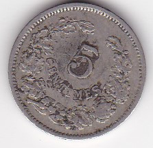 Luxemburg 5 Centimes 1901