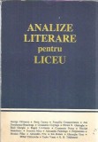 Analize literare liceu George Calinescu - Editura Junior Club 1994