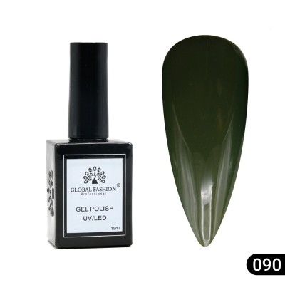 Oja semipermanentă Global Fashion, Gel polish&amp;nbsp;Elite Glow 15&amp;nbsp;ml,&amp;nbsp;90 foto