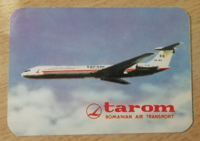 C9 20 - 1978 - Calendar de buzunar - aviatie - reclama TAROM foto