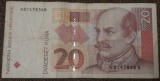 20 kuna 1993, Croația, circulată