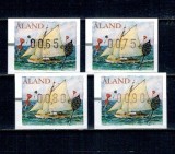 Aland (Finlanda) 2009 - Veliere, transport, navigatie, marci de automat, neuzate