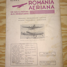 REVISTA AERONAUTICA - ROMANIA AERIANA - (OCTOMBRIE) - ANUL 1938 - CAROL II