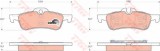 Set placute frana,frana disc MINI MINI Cabriolet (R52) (2004 - 2007) TRW GDB1561