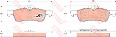 Set placute frana,frana disc MINI MINI (R50, R53) (2001 - 2006) TRW GDB1561 foto