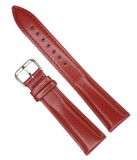 Cumpara ieftin Curea Piele Naturală Roșu-Visiniu &ndash; 18/20/22 mm &ndash; Lungime XL (135+90 mm)
