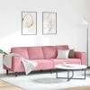 Set de canapea Roz Catifea, vidaXL