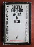 Gandirea egipteana antica in texte