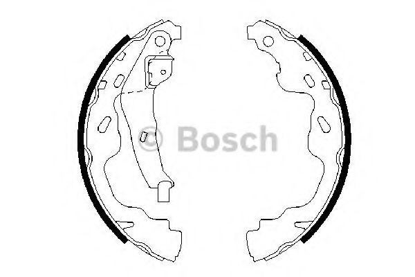 Set saboti frana TOYOTA AYGO (WNB1, KGB1) (2005 - 2014) BOSCH 0 986 487 665