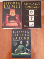 Istoria secretă a lumii/Istoria lumii/Istoria lui Dumnezeu, 3 cărți foto