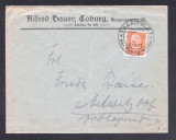 Germany REICH 1932 Postal History Rare Cover Saalfeld to Mitwitz D.653