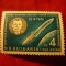 Serie Bulgaria 1961 - Vostok 1 , Gagarin , 1 valoare 4 leva