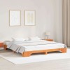 VidaXL Cadru de pat Maro ceruit 180 x 200 cm Lemn masiv de pin 872853