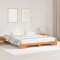 vidaXL Cadru de pat Maro ceruit 180 x 200 cm Lemn masiv de pin 872853