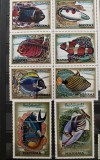 PC474 - Manama 1971 Fauna marina/ Pesti, serie + colita MNH, 8v + 1v