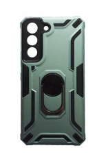 Husa telefon compatibila cu Samsung Galaxy S22, Powerful, Inel si placuta metalica, HT96