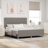 Cumpara ieftin Cadru de pat, taupe, 180x200 cm, textil
