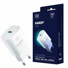 Incarcator Retea 3mk Hardy GaN Quick Charge 33W 1 X USB Type-C Alb