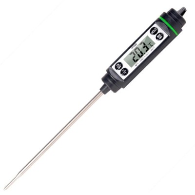 Termometru digital cu sonda pentru bucatarie, lichide, alimente, carne, lactate, prajituri, ceara etc. -50&amp;deg; C - +350&amp;deg; C, model Premium, Pufo, negru foto