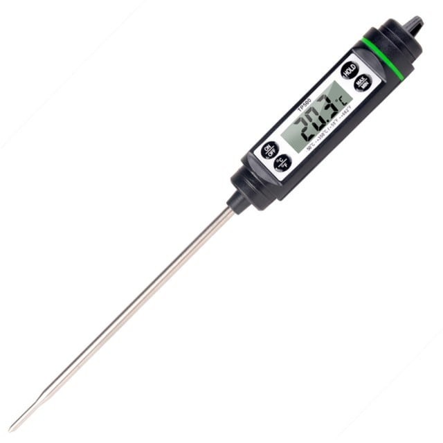 Termometru digital cu sonda pentru bucatarie, lichide, alimente, carne, lactate, prajituri, ceara etc. -50&deg; C - +350&deg; C, model Premium, Pufo, negru