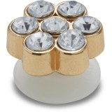 Jibbitz Crocs Tiny Silver Gem Flower, Crocs Jibbitz