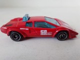 Masinuta Mattel Lamborghini Countach Pace Car Hot Wheels, Colectia HW Exotics, 2017 Mattel, Made in Malaysia