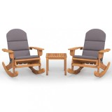 Cumpara ieftin Set mobilier de gradina Adirondack, 3 piese, lemn masiv acacia