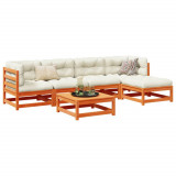 Cumpara ieftin Gossi set mobilier de gradina cu perne, 6 piese, lemn masiv de pin