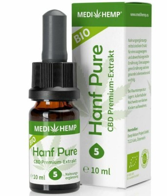 Hemp Pure 5% CBD bio, 10ml, Medihemp foto