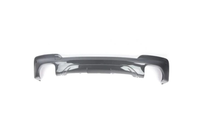 Spoiler bara spate BMW X3 (G01), 06.2017-07.2021, model : M-Pack, grunduit, de vopsit; cu 2 gauri evacuare,
