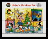 ✅Grenada 1988 &quot;Disney- Craciun 1988/Mickey 60 ani&quot;, serie bloc, Mi.1911/1918,MNH