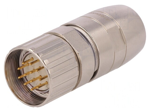 Conector M23 12 PIN Tată Lipire Cablu Drept IP67