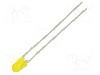 Dioda LED, 3mm, galbena, 6,3...11mcd, 20mA, 2,4...3V, VISHAY - TLHY4405