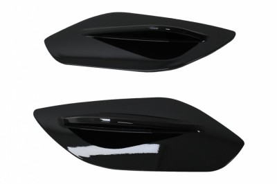 Extensii Laterale Eleron Luneta Mercedes A-Class W176 (2012-2018) W177 (2018-Up) GLA SUV X156 (2014-2019) H247 (2020-Up) Negru Lucios Performance Auto foto