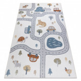 Covor BONO 8283 Strada, animale crem / gri deschis, 180x270 cm